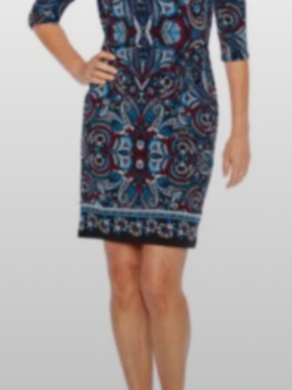 Liz Claiborne M paisley dress
